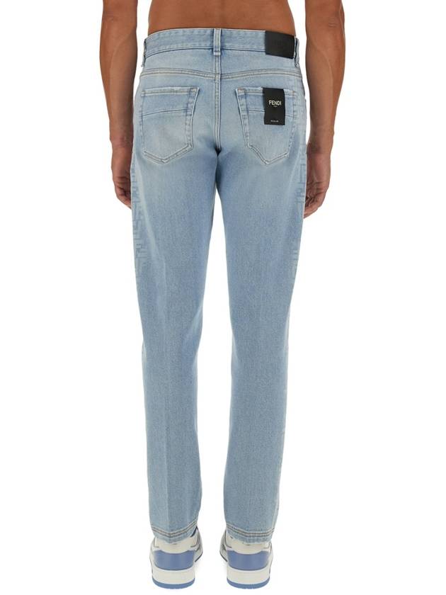Fendi 24 F W Cotton Jeans WITH LATERAL FF Print FLP288AS04F1ILO B0651179878