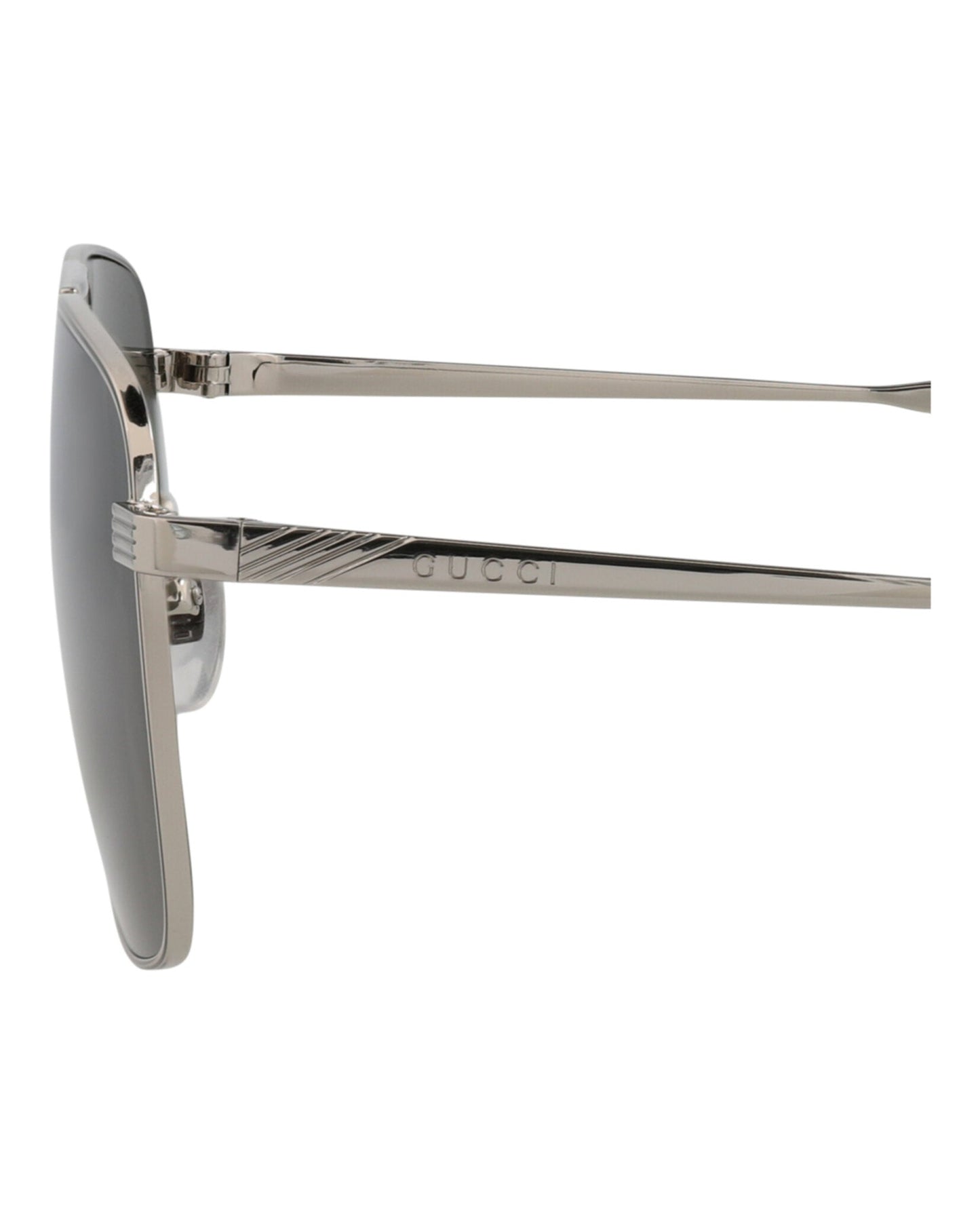 Aviator-Frame Metal Sunglasses