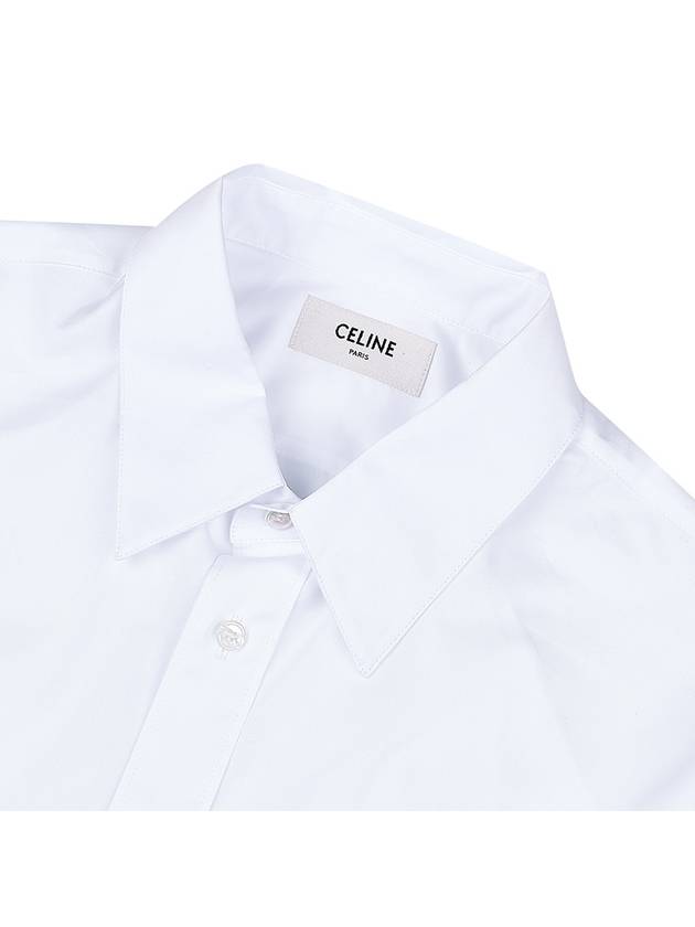 CELINE Poplin Long Sleeve Shirt White