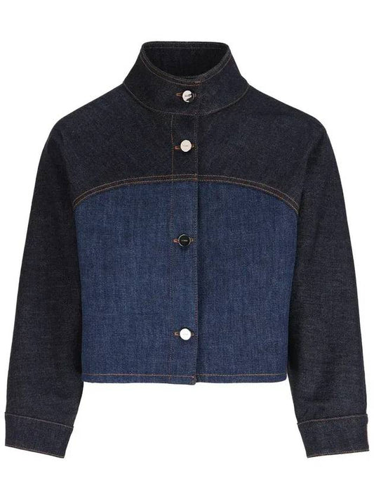 Fendi Fendi paneled cropped denim jacket FLF793AT1A F1PNC