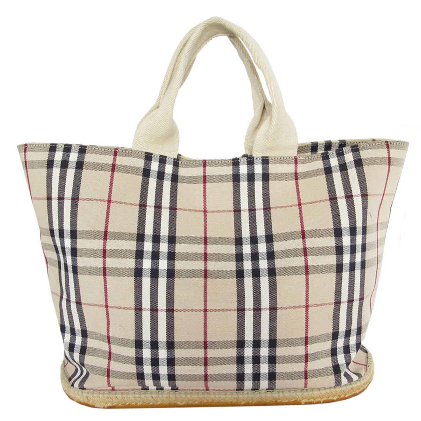 Burberry   Canvas Rubber Handbag Tote Bag ()
