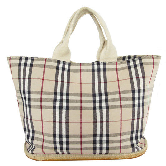 Burberry   Canvas Rubber Handbag Tote Bag ()