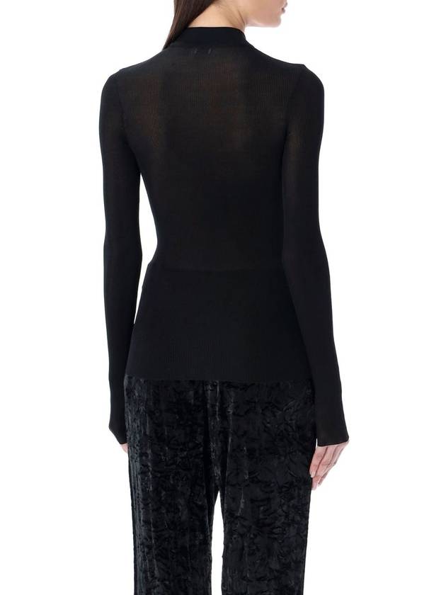 Saint Laurent Saint Laurent Cassandre Ribbed Sweater