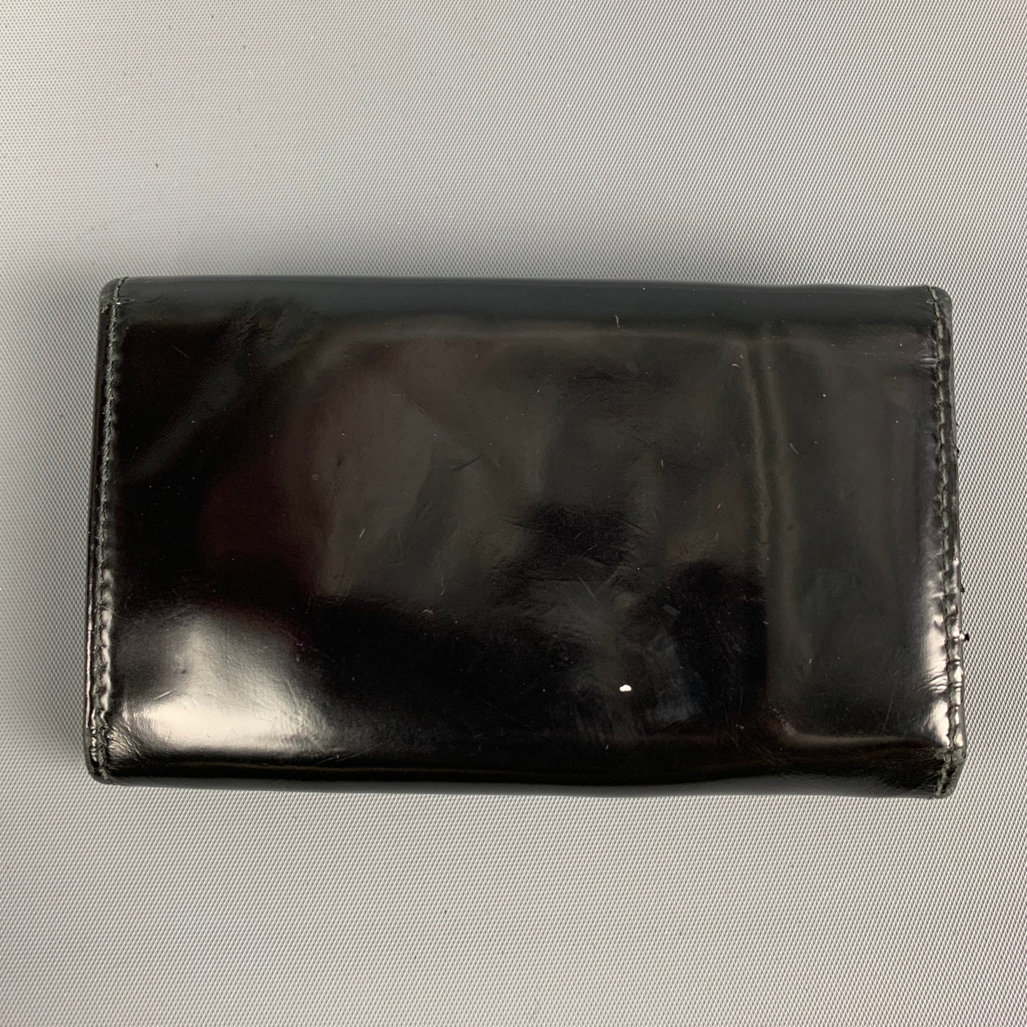 PRADA Black Patent Leather 4 Key Holder