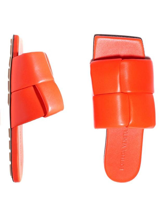 Bottega Veneta Bottega Veneta Intrecciato Patch Flat Mule Orange