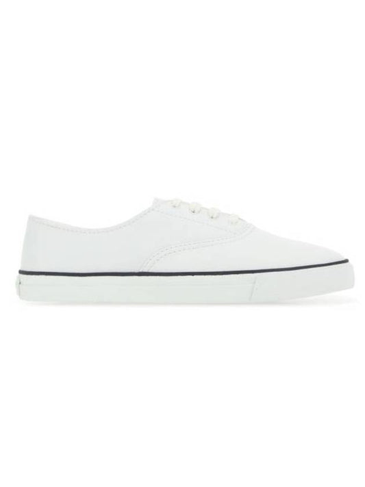 Saint Laurent Tandem Leather Low Top Sneakers White