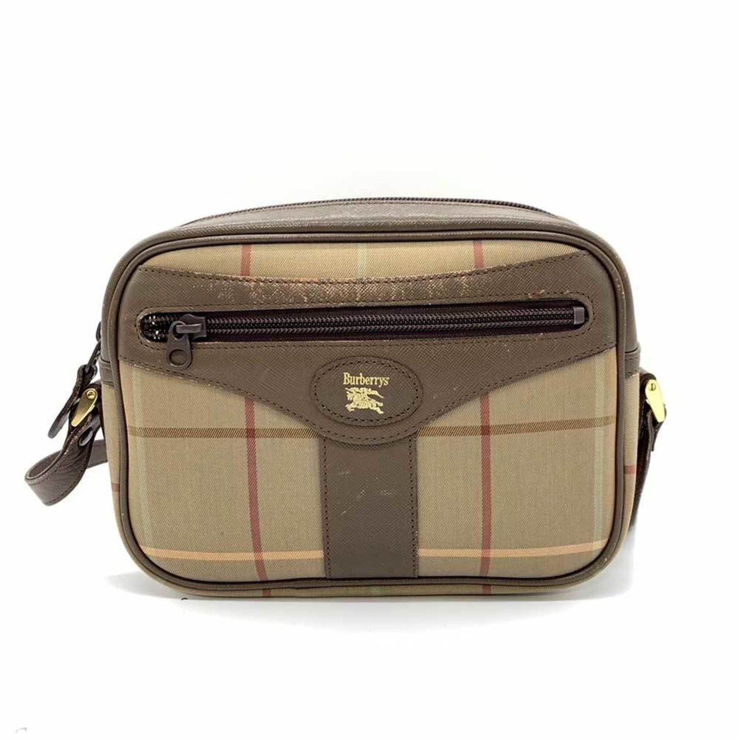 Burberry  -Color Nylon Canvas Pochette Shoulder Bag ()