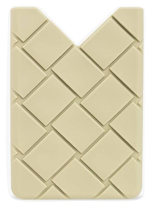 Bottega Veneta Intrecciato Silicone Card Holder Light Green