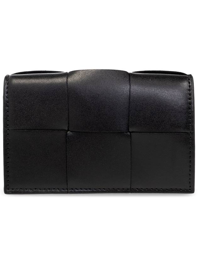 Bottega Veneta Cassette Business Card Wallet Black