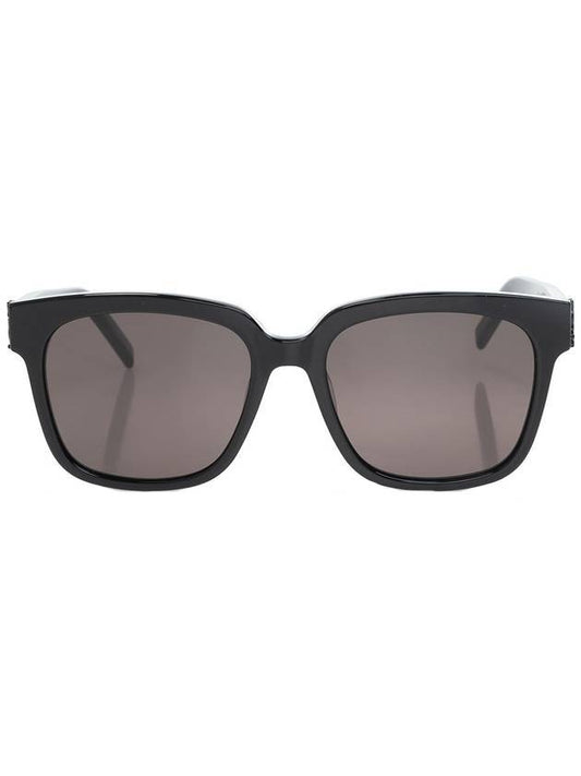 Saint Laurent Eyewear Logo Plaque Acetate Sunglasses Black