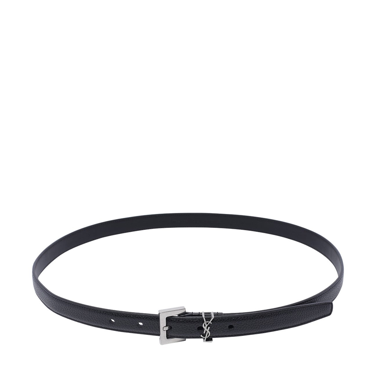 Saint Laurent Men Cassandre Narrow Belt