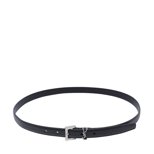 Saint Laurent Men Cassandre Narrow Belt