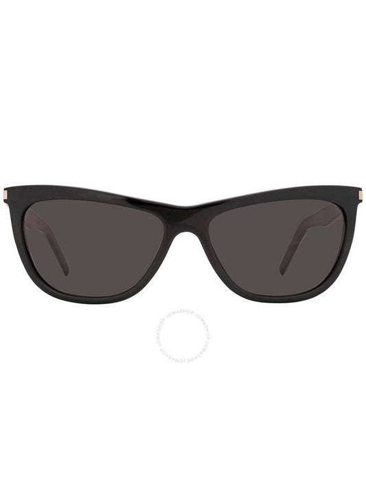 Saint Laurent Saint Laurent Dark Grey Cat Eye Ladies Sunglasses SL 515 001 58