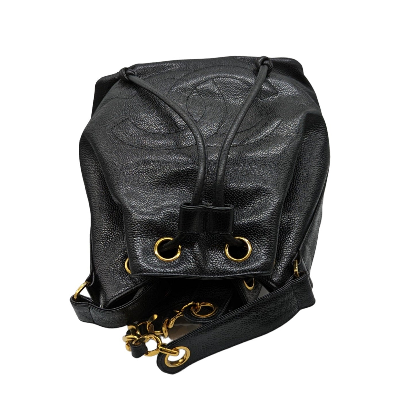 Chanel bag Vintage Grained Calfskin Timeless Drawstring Bucket Bag