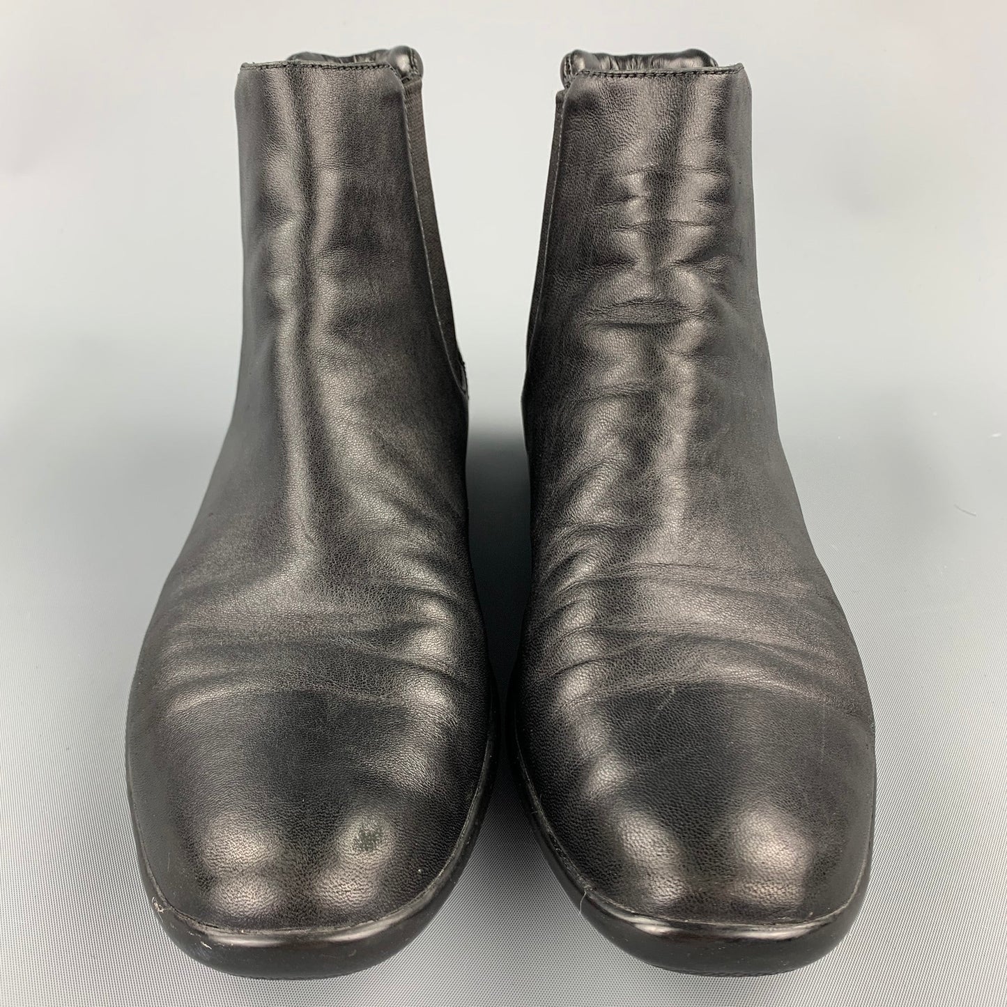 PRADA Sport Size 6.5 Black Leather Ankle Chelsea Boots