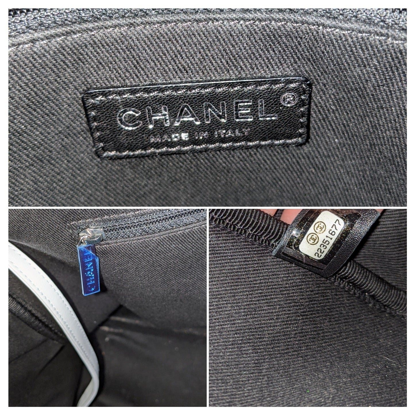Chanel bag Toile Rubber Leather Large Zipped Airline Shopping Bag