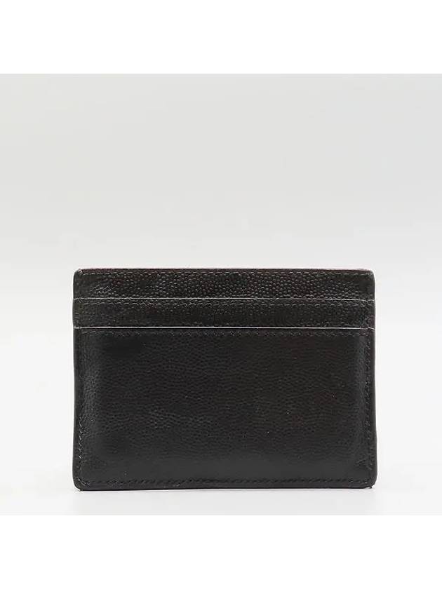 Saint Laurent 485631 Black leather logo card and business holder