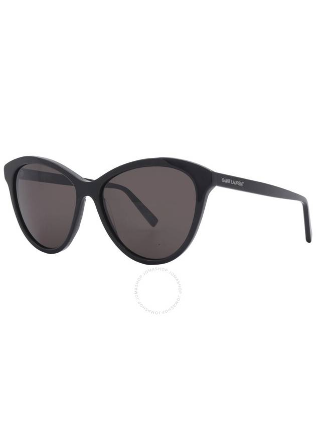 Saint Laurent Saint Laurent Black Butterfly Ladies Sunglasses SL 456 001 57