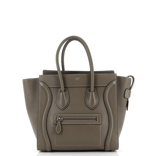 Celine Luggage Bag Grainy Leather Micro