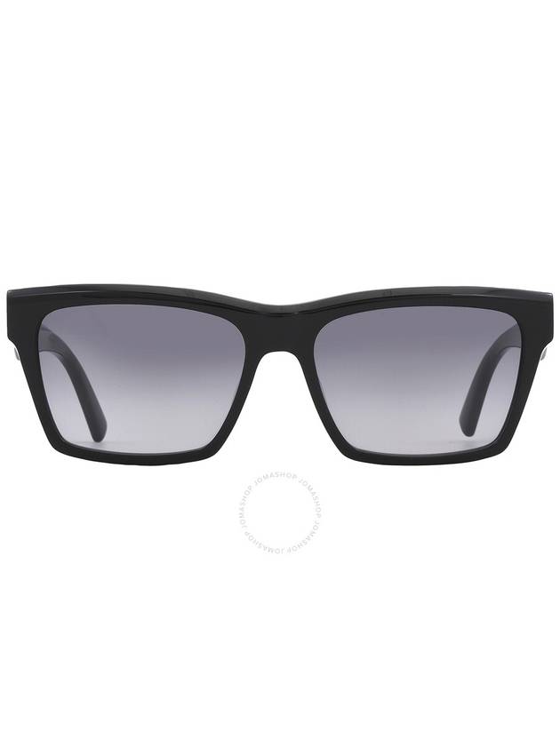 Saint Laurent Saint Laurent Gray Gradient Rectangular Ladies Sunglasses SL M104 001 56