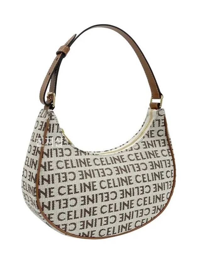 CELINE WoMen's Lettering Logo Mini Shoulder Bag Tan