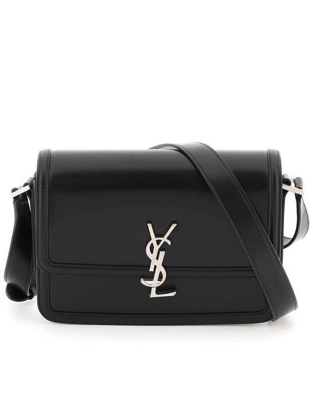 Saint Laurent Men's Solferino Medium Satchel Cross Bag Black