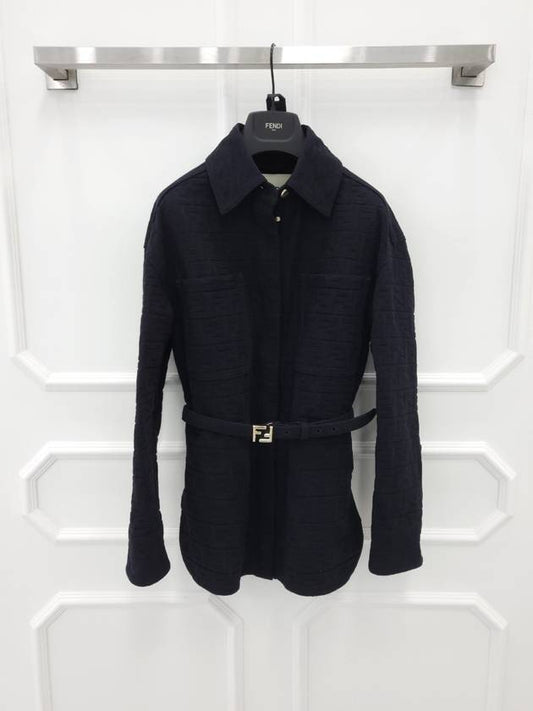 Fendi FF motif denim blue jacket go to jacket36
