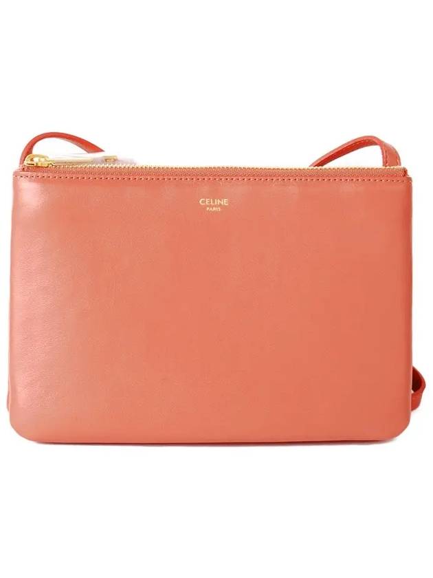 CELINE WoMen's Medium Logo Trio Shoulder Bag Lychee