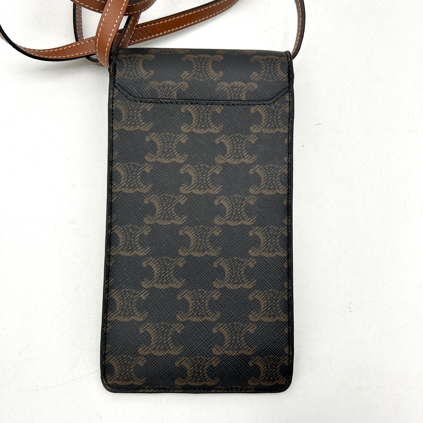 CELINE TRIOMPHE PHONE POUCH in triomphe canvas LA40765