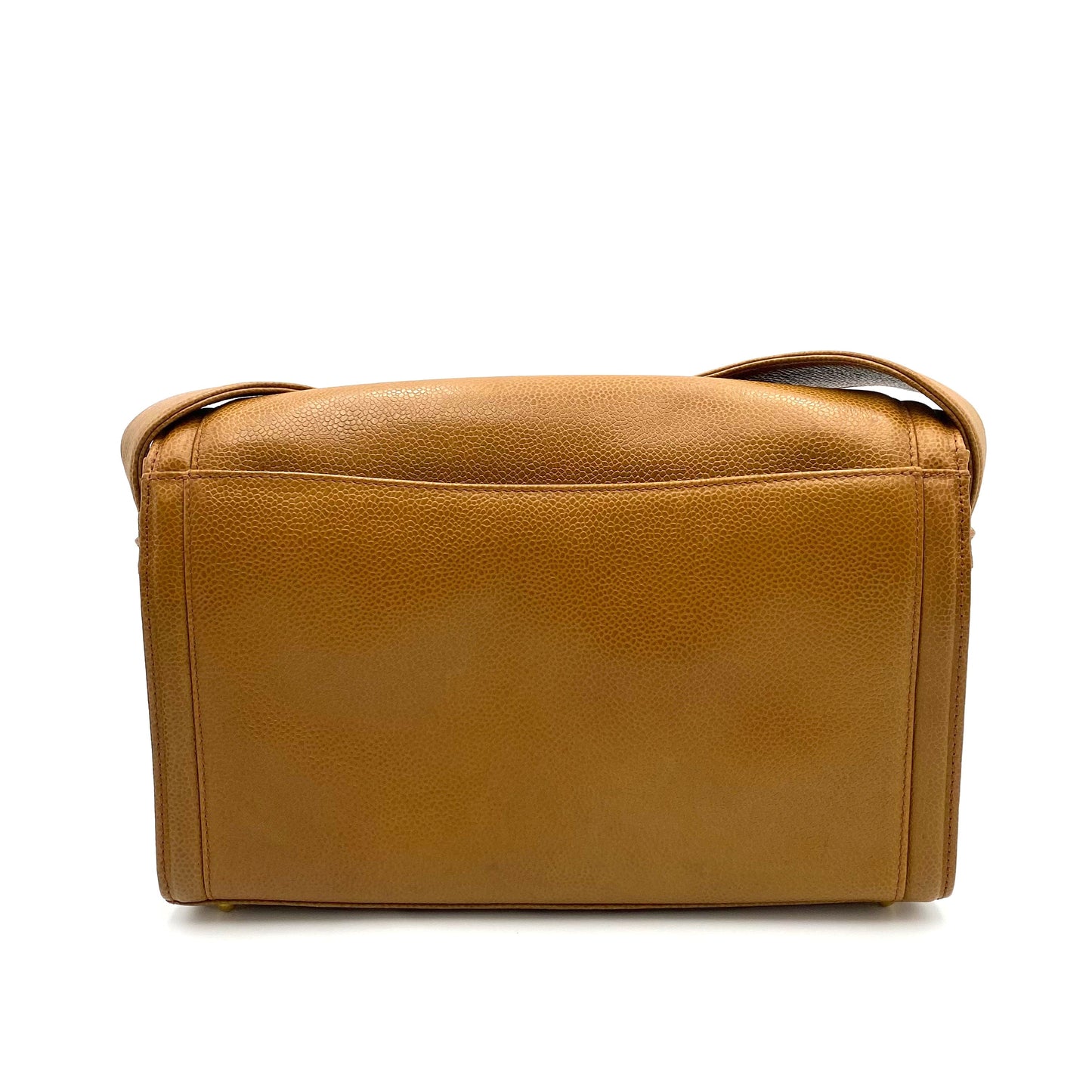 CHANEL VINTAGE TIMELESS CC SHOULDER BAG CAMEL CAVIAR 90234745