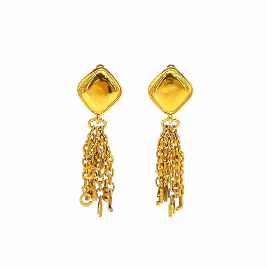 Chanel Vintage Earrings (Clip-On) Tassels 90241720