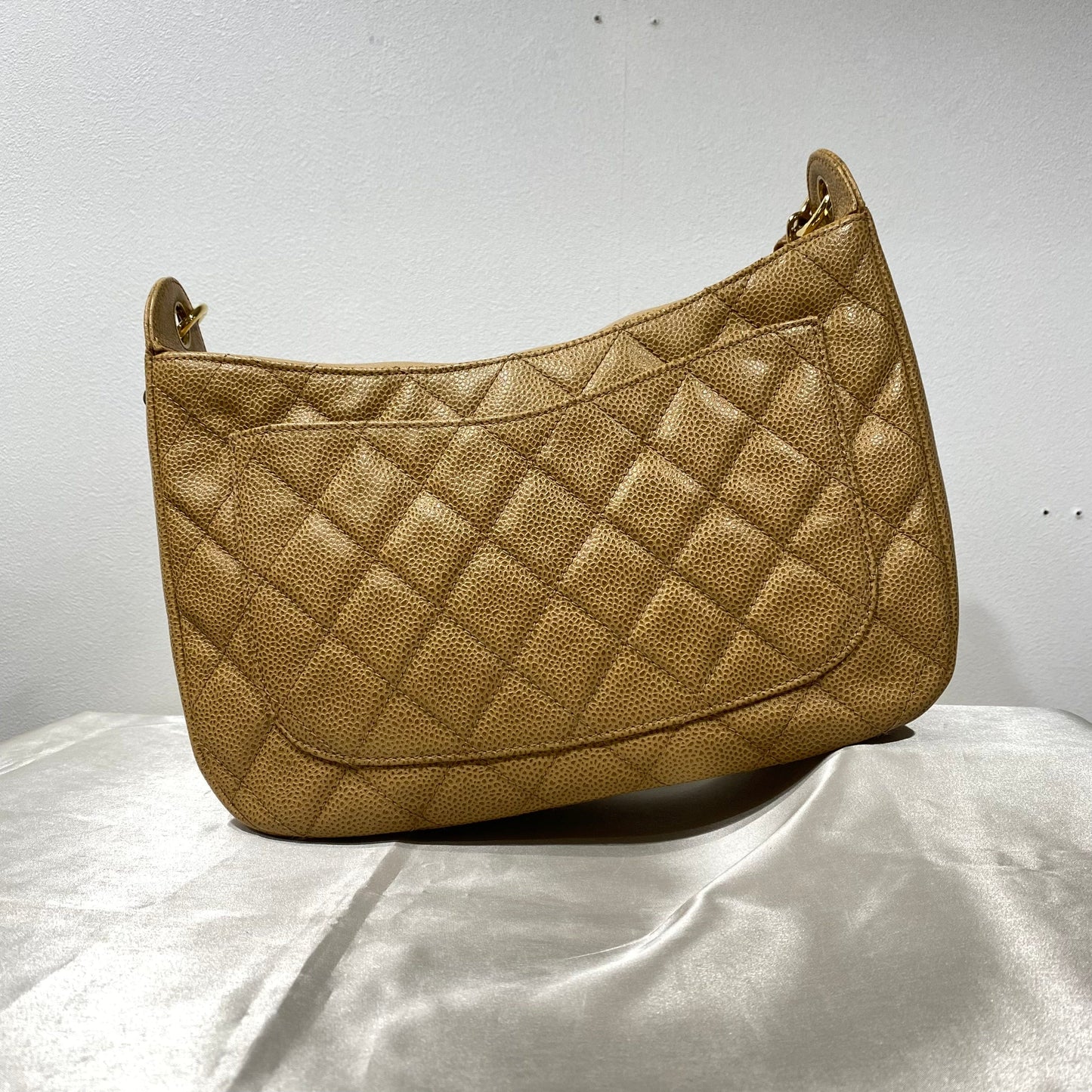Chanel Vintage Hobo Timeless CC Beige Caviar GHW #8 90212859