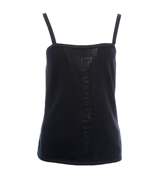 Chanel Sport Punching Logo Camisole Navy  DXBS0154