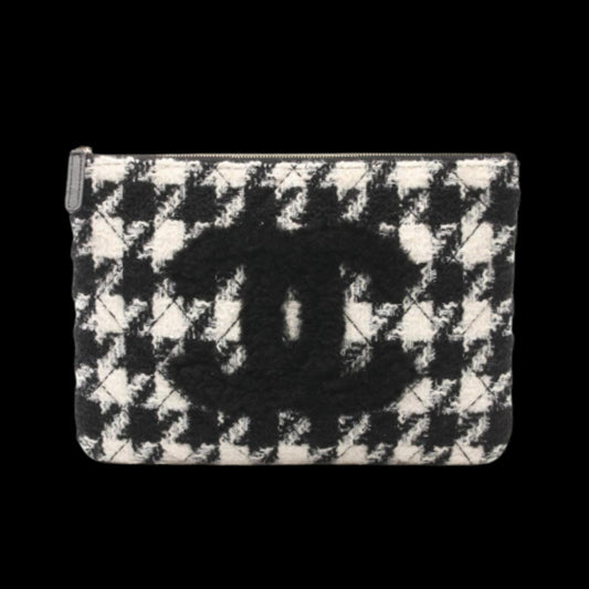 Black Canvas Chanel Clutch