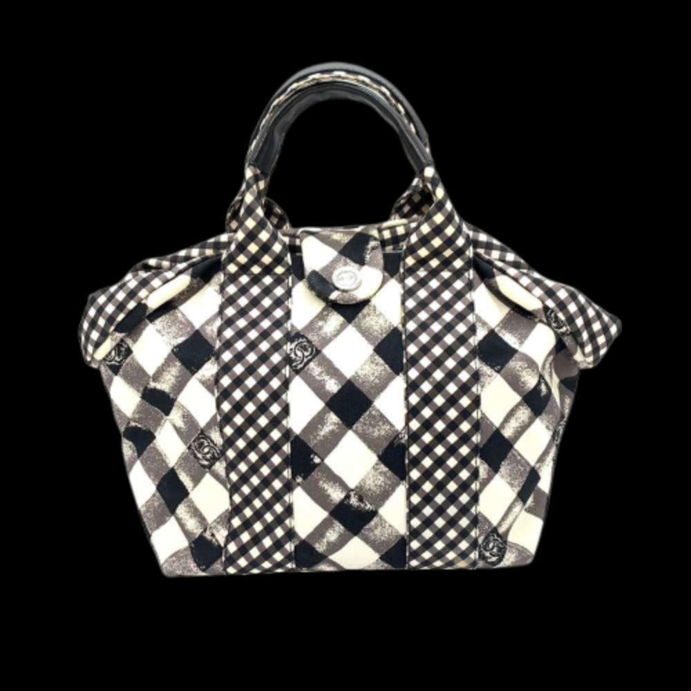Black Canvas Chanel Tote