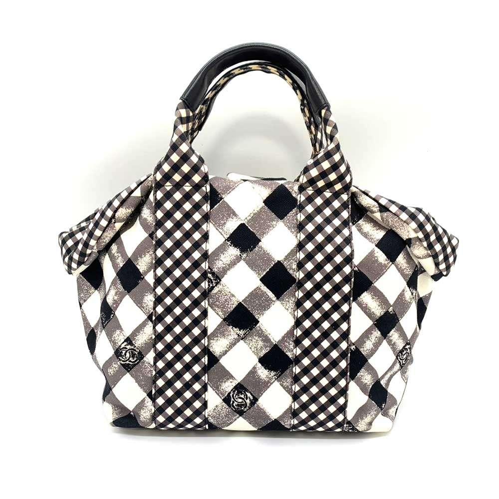 Black Canvas Chanel Tote