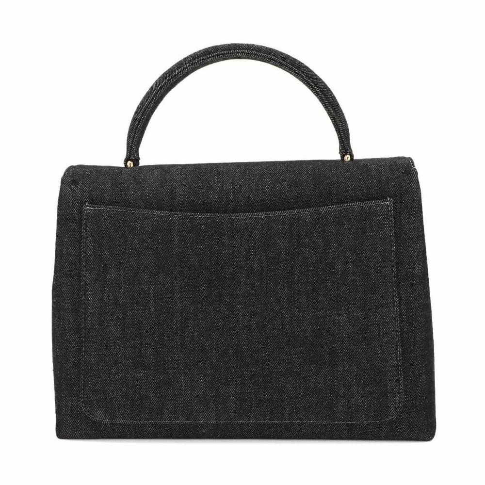 Black Denim Chanel Handbag