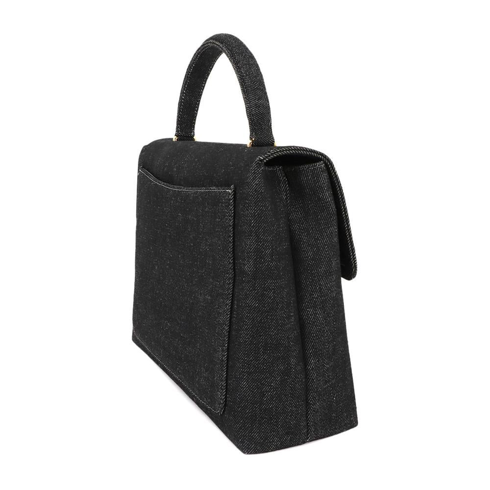 Black Denim Chanel Handbag