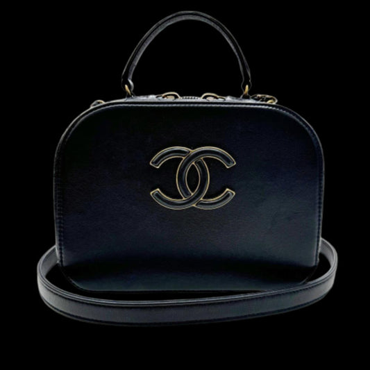 Black Leather Chanel Vanity