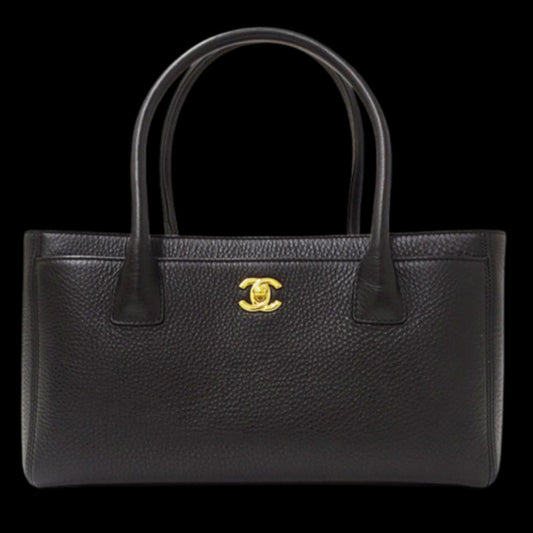 Black Leather Chanel Handbag