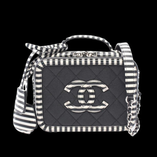 Black Leather Chanel Vanity