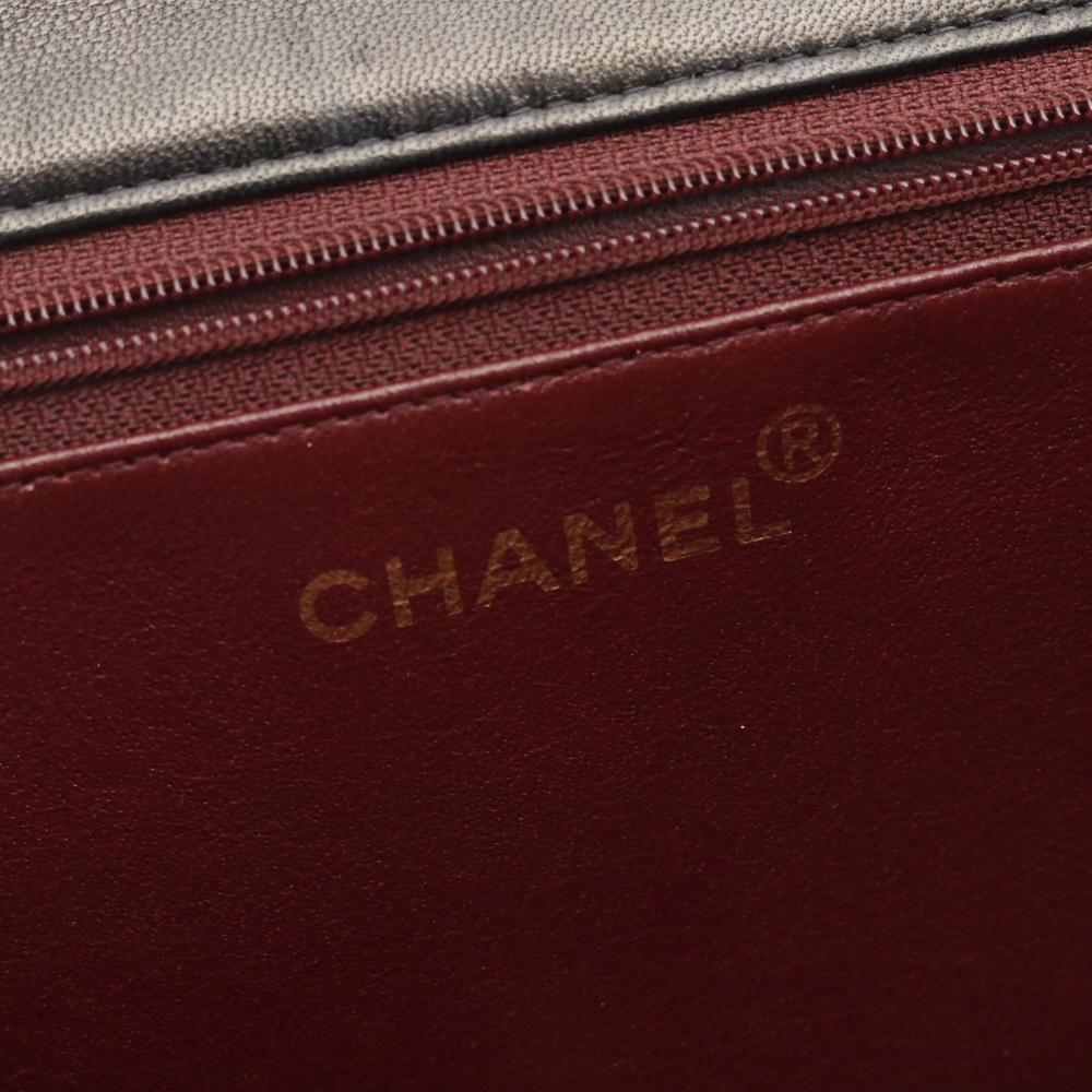 Black Leather Chanel Crossbody Bag