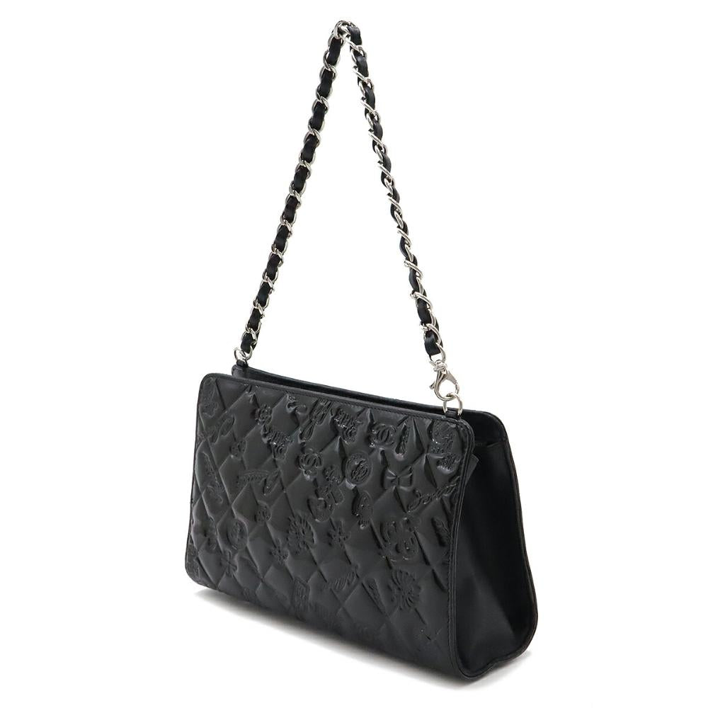 Black Plastic Chanel Shoulder Bag