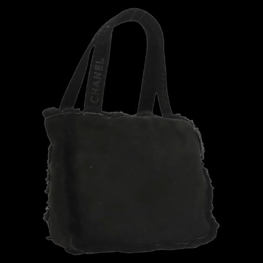 Black Wool Chanel Handbag