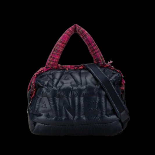 Blue Canvas Chanel Handbag