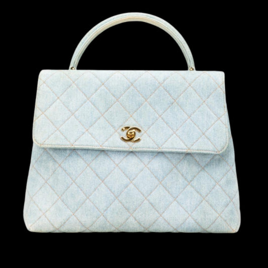 Blue Denim Chanel Handbag