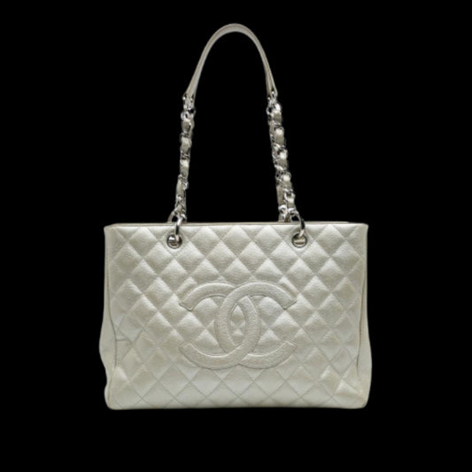 Gold Leather Chanel Tote