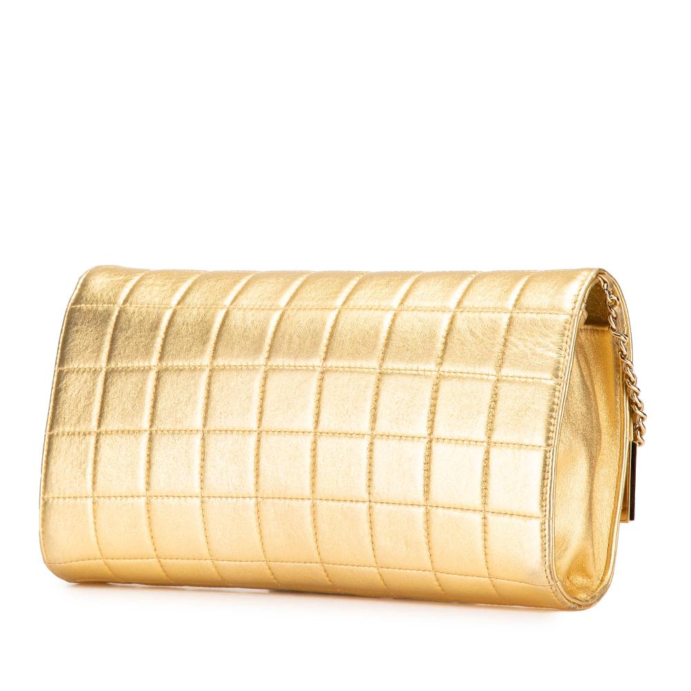 Gold Leather Chanel Chocolate Bar