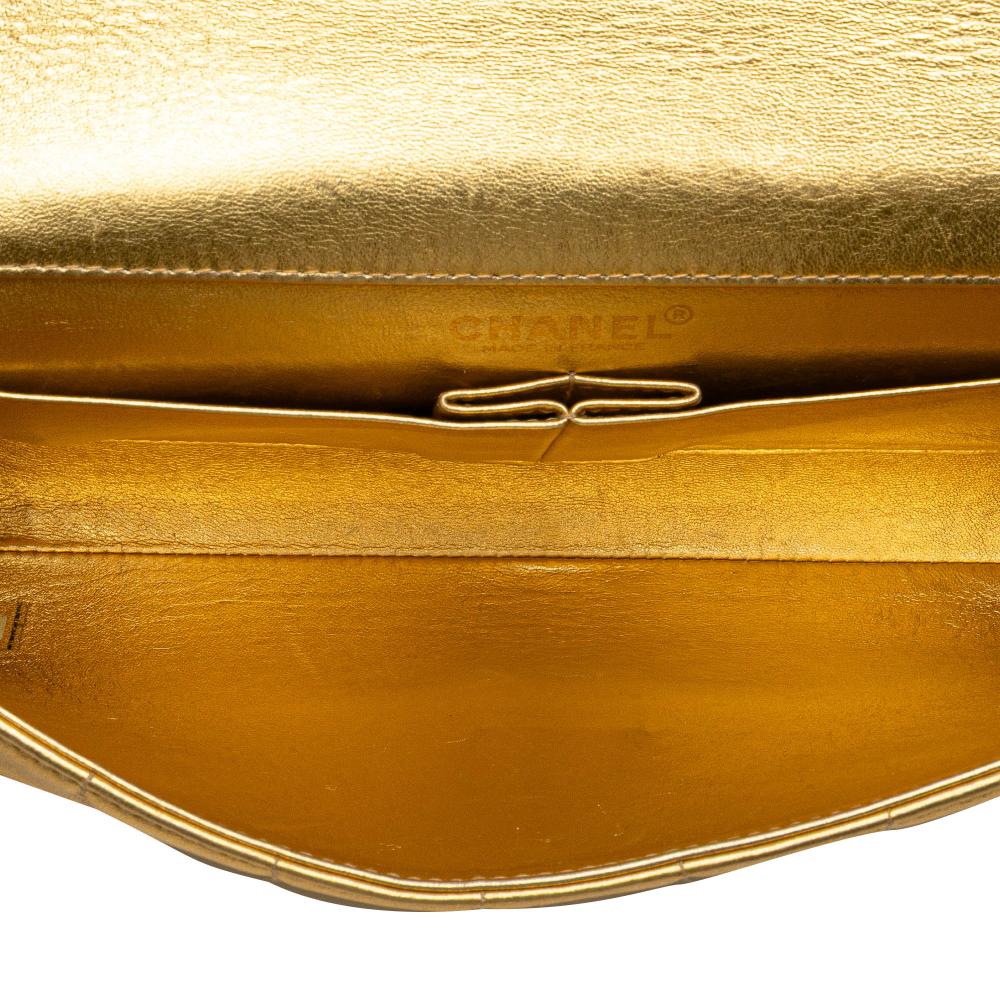 Gold Leather Chanel Chocolate Bar