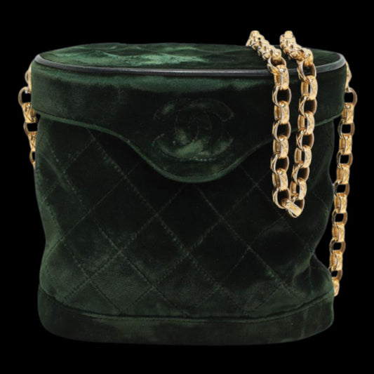 Green Velvet Chanel Vanity